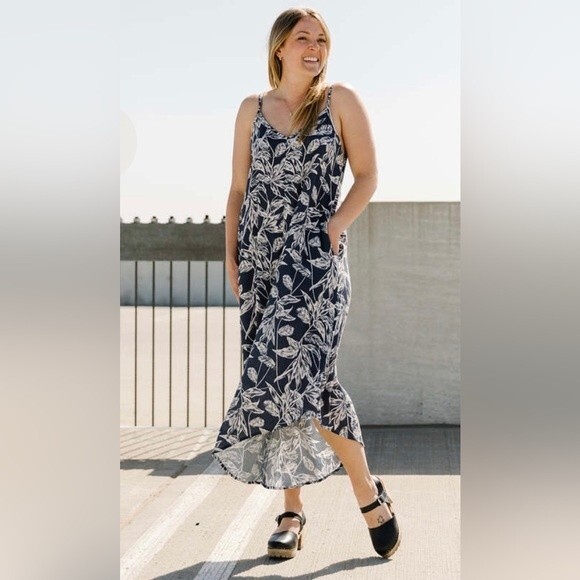 Miou Muse Leaf Print Cami Jumpsuit Brown White Size Small - Picture 1 of 11